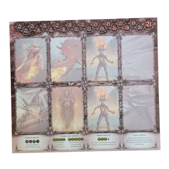 Heroes Game Players Cardboard Replacement Pieces Four Double Sided Role Play - Picture 2 of 5